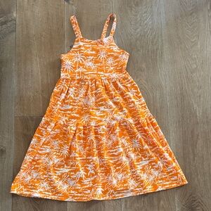 Zara Orange and White Kids Dress